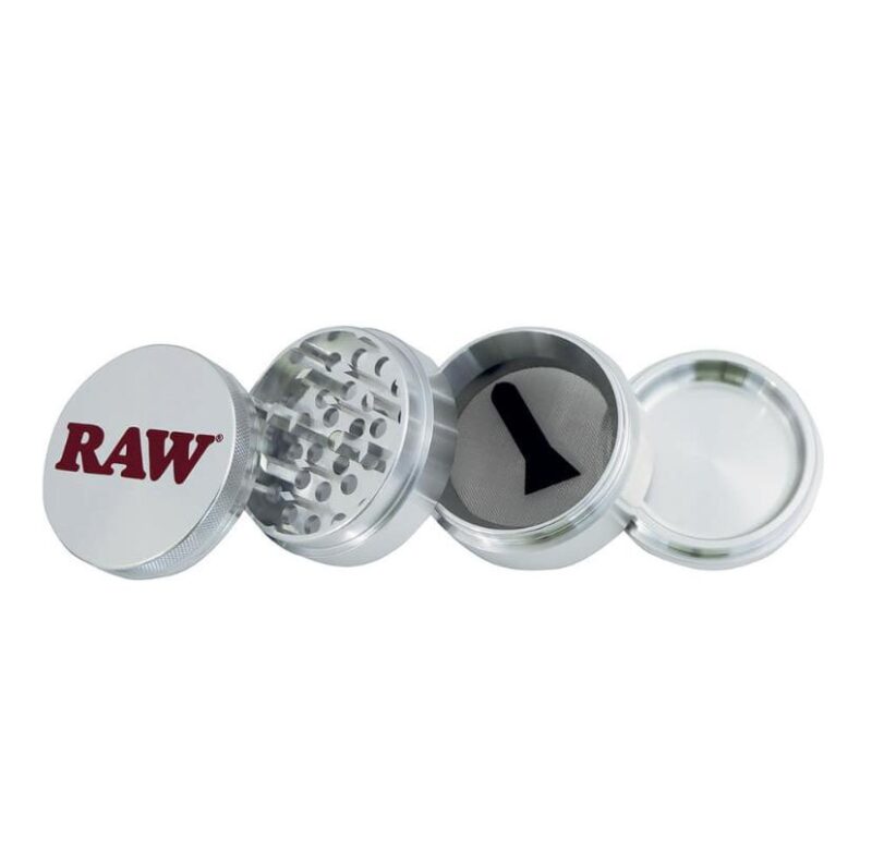 raw metal grinder open