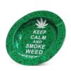 metal ashtray keep calm smoke weed