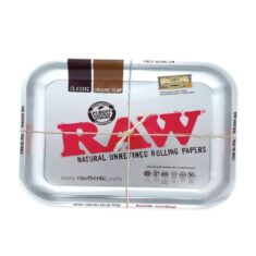 Silver Metallic Medium Rolling Tray