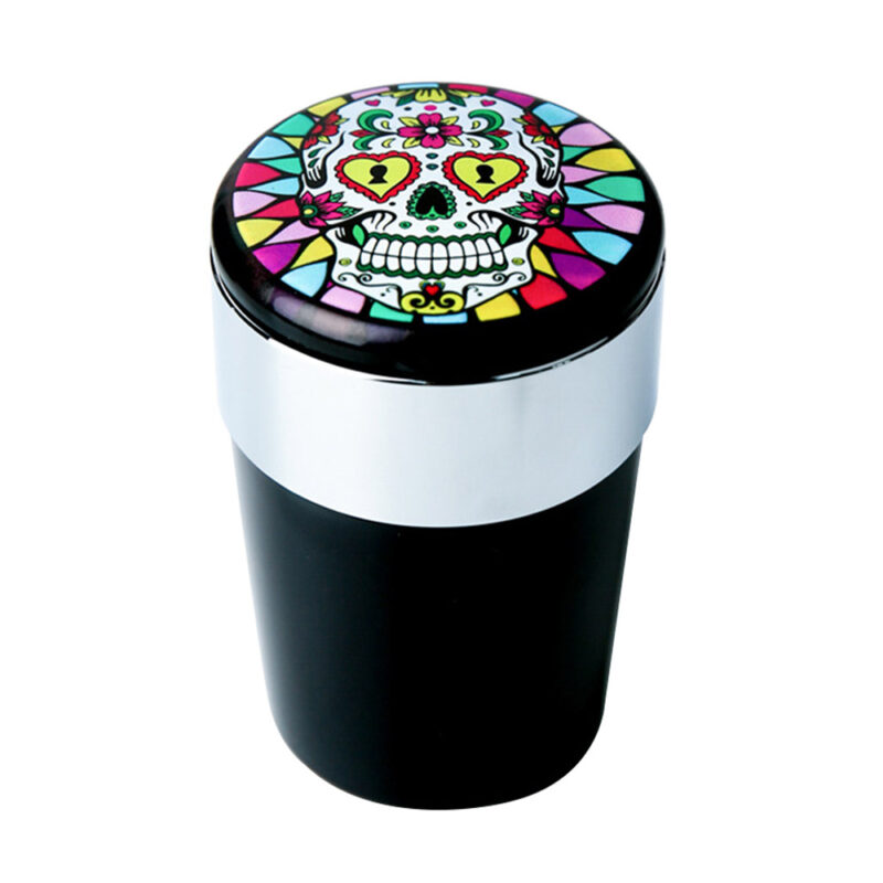 Champ High Skull Car Ashtray with LED