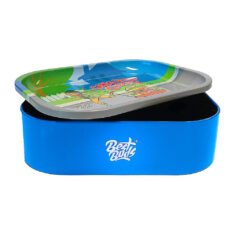 Best Buds Thin Box Rolling Tray with Storage Girl Scout Cookies