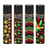 Clipper Jamaican Pattern Clipper Jamaican Pattern μαύρος αναπτήρας με πολύχρωμα φύλλα κάνναβης