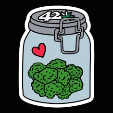 420 Jar Sticker