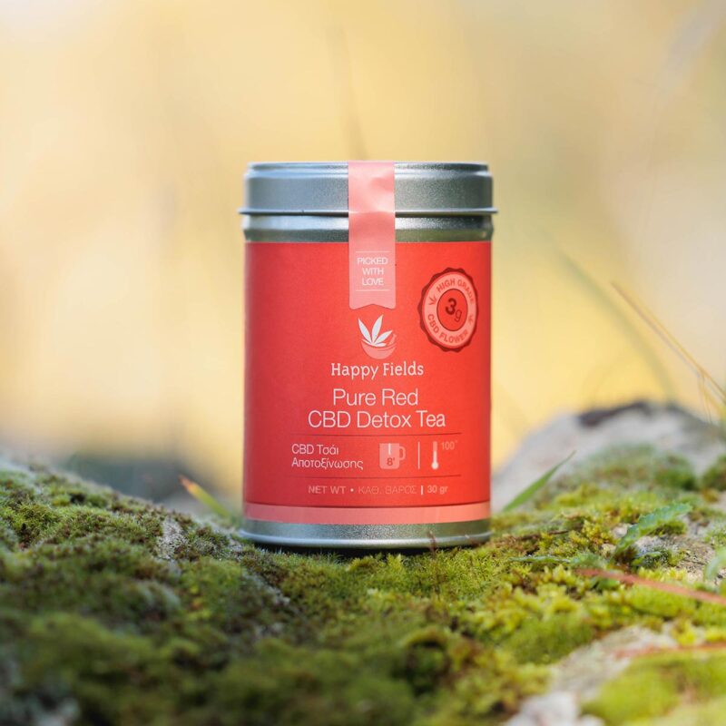 Happy Fields Pure Red CBD Detox tea