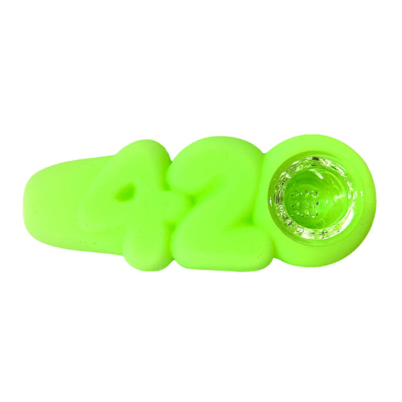 420 Silicone Pipe Green 10cm