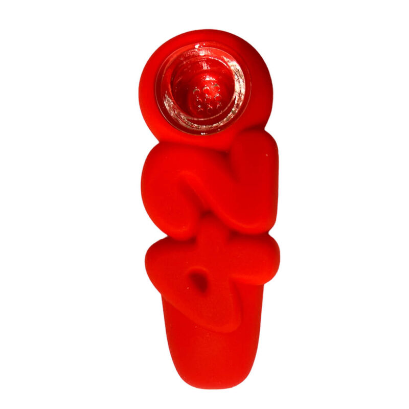 420 silicone pipe red 2