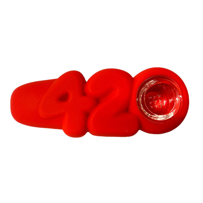 420 silicone pipe red